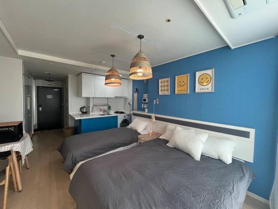 Haeundae Beach Stay #2Min Walk #2Beds Busan Bagian luar foto