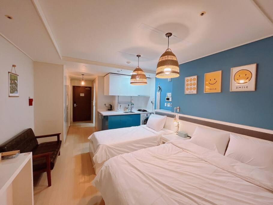 Haeundae Beach Stay #2Min Walk #2Beds Busan Bagian luar foto