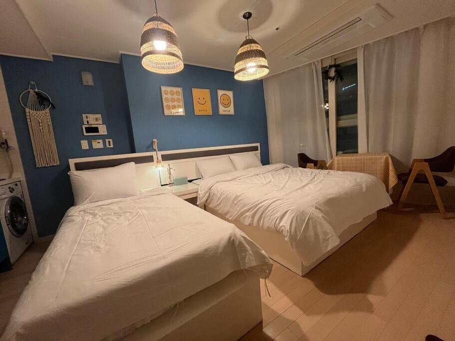 Haeundae Beach Stay #2Min Walk #2Beds Busan Bagian luar foto